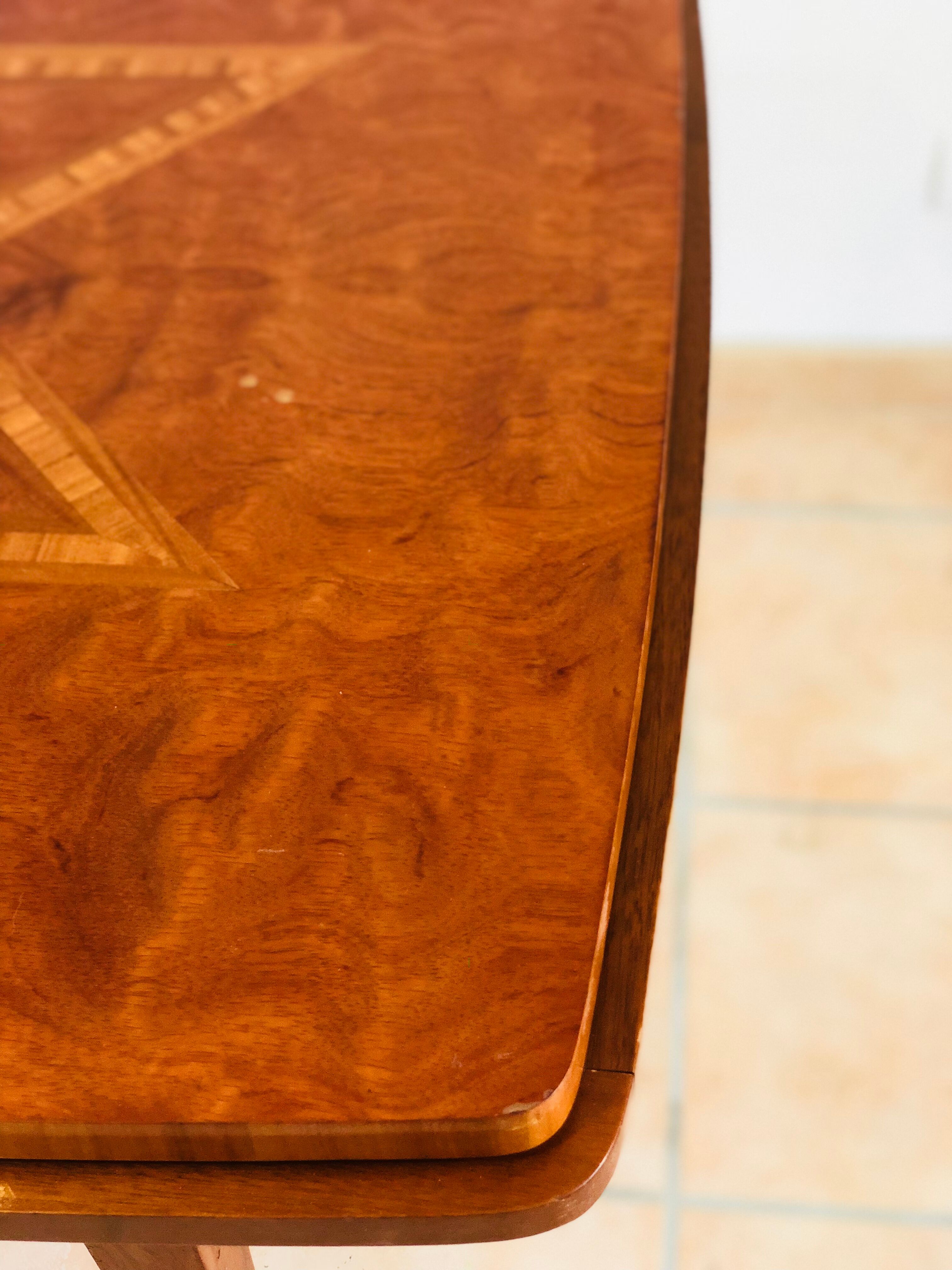 Table rectangular vintage with extension 1960