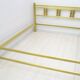 Mid-Century Modern Italian Gold Brass and Bronze Double Beb, 1970