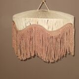 Fringed lampshade for suspension