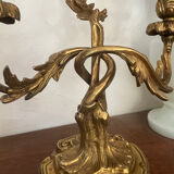Pair of bronze candlesticks