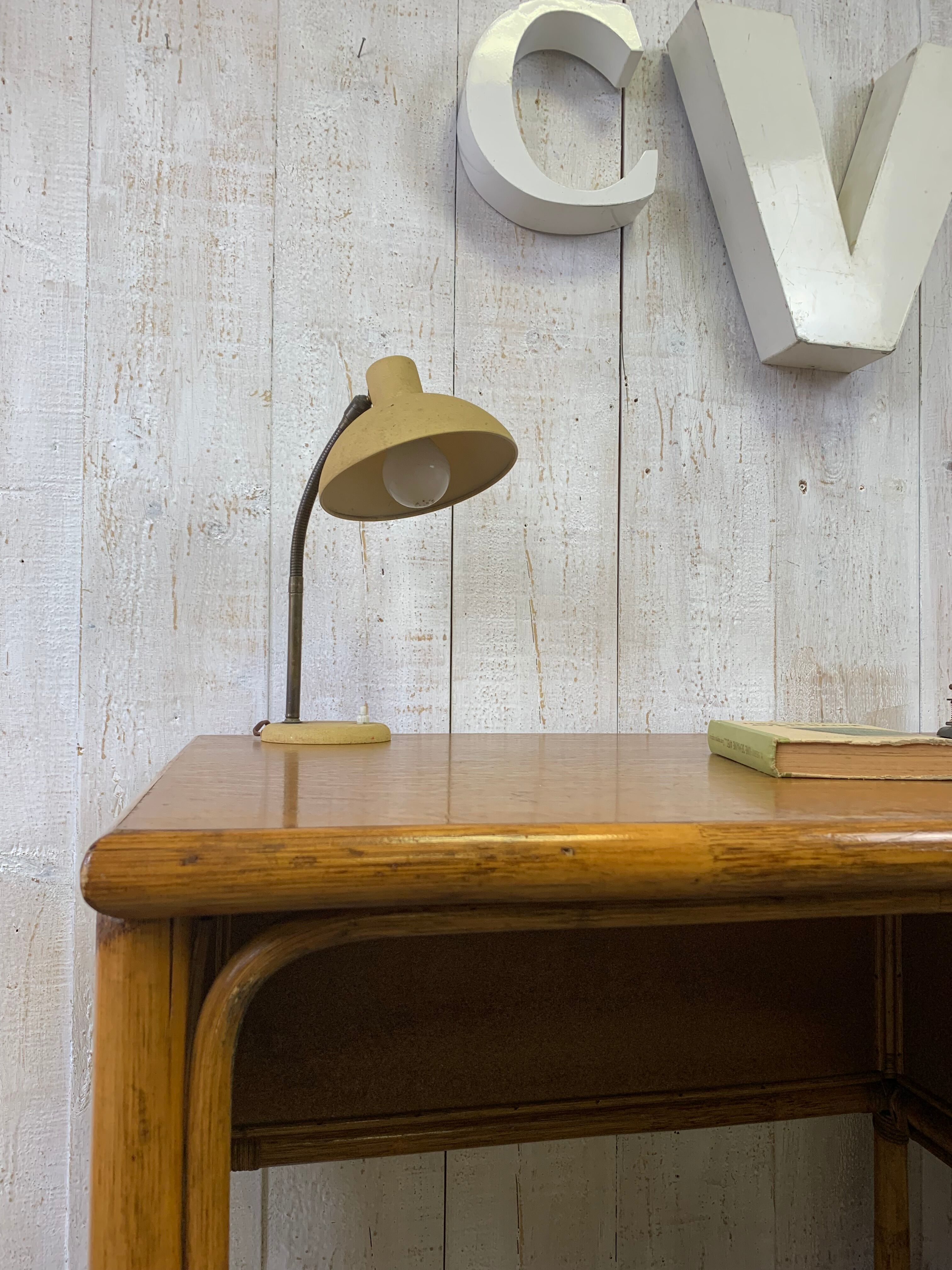 Vintage rattan desk