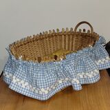 Wicker doll bed