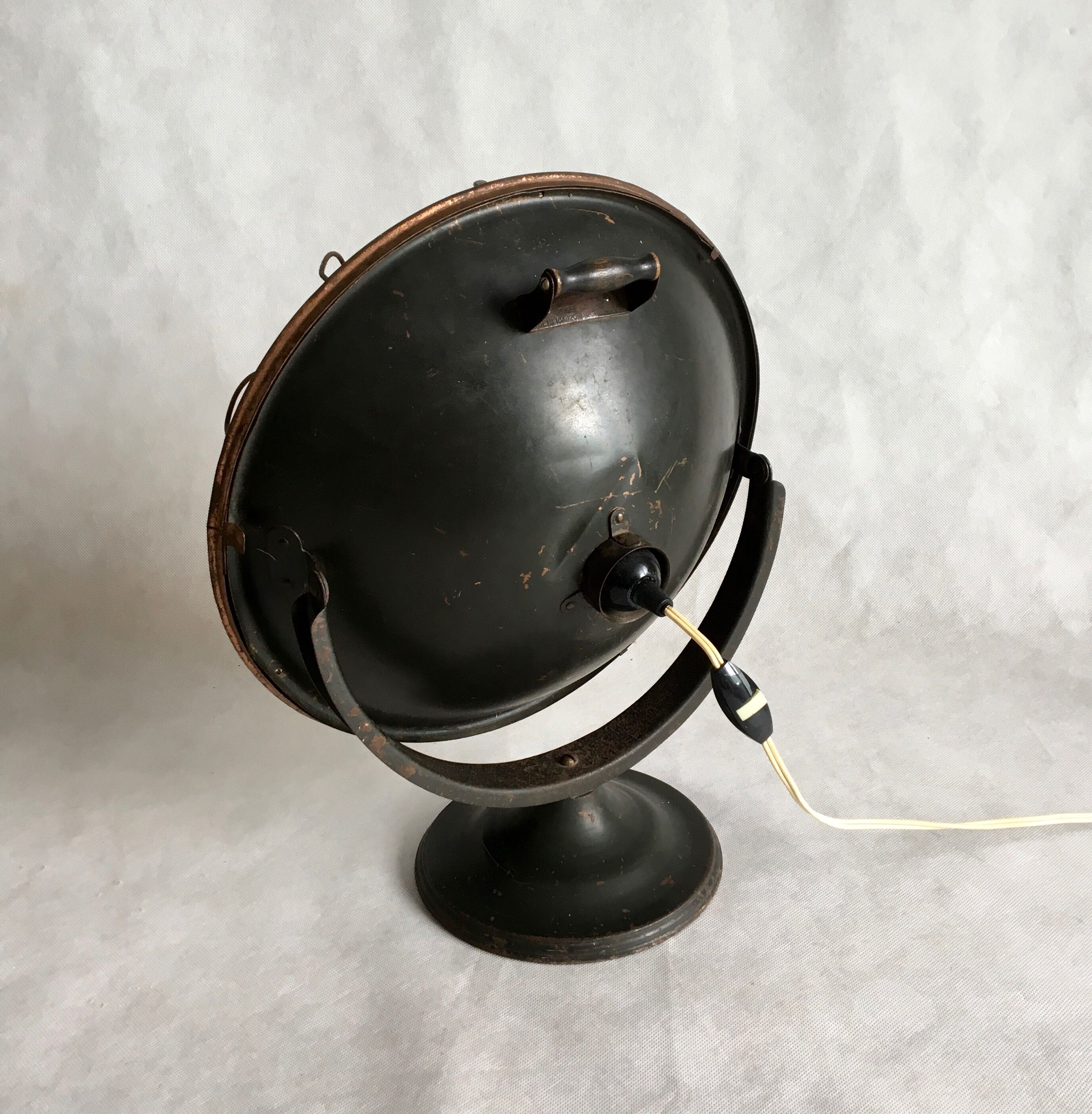 "Simplex Sunbowl" Copper Floor Heater Table Lamp, 1920s