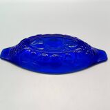 6 vintage LUMINARC France cobalt blue ice cream cups, "gourmet" model