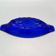 6 vintage LUMINARC France cobalt blue ice cream cups, "gourmet" model