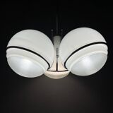 Large Italian globe pendant lamp by Gino Sarfatti, 1960s.