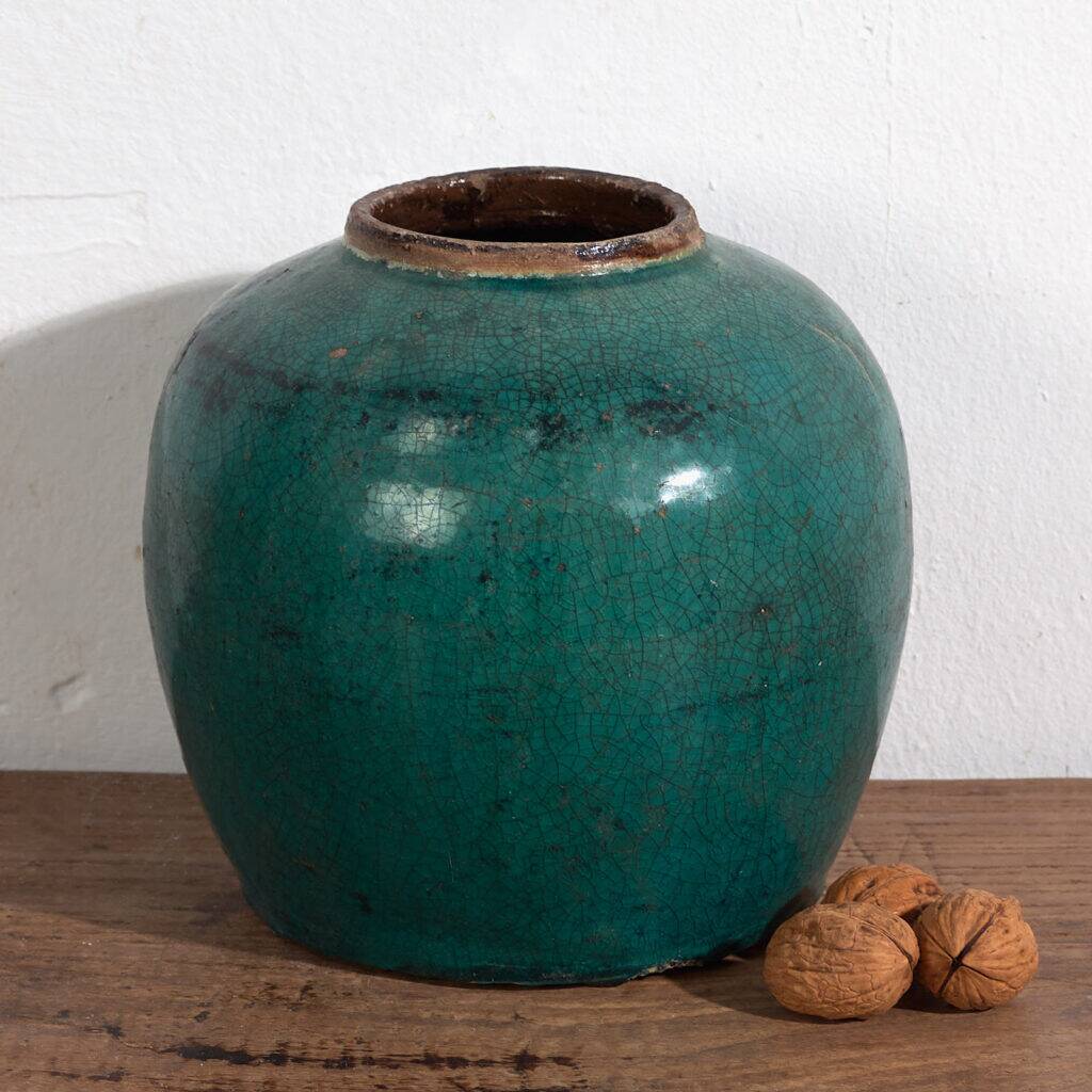 Round green antique vase (c.1820) #28