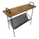 Vintage metal wood magazine rack