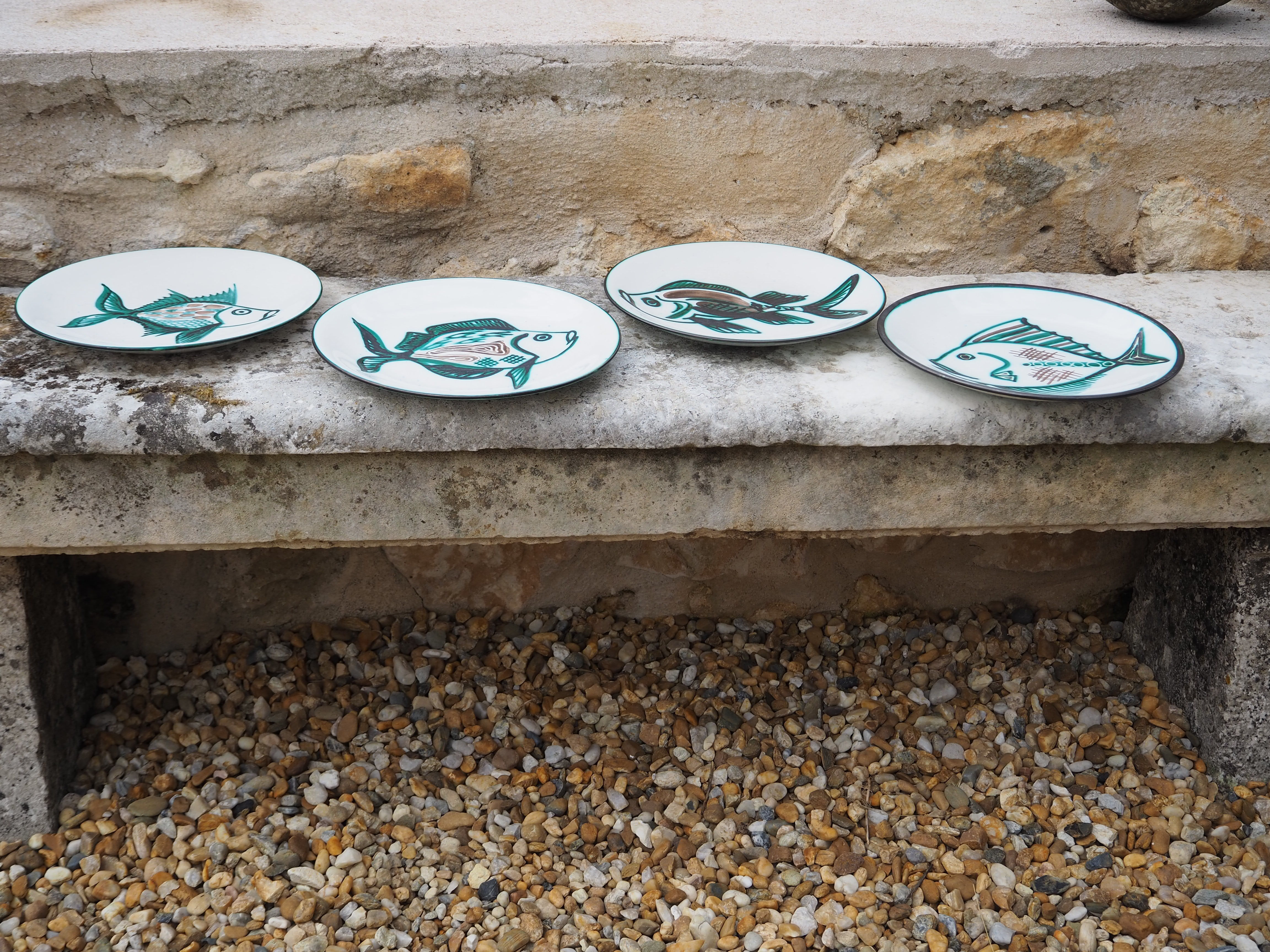 Robert Picaud's fish decoration plate - Vallauris