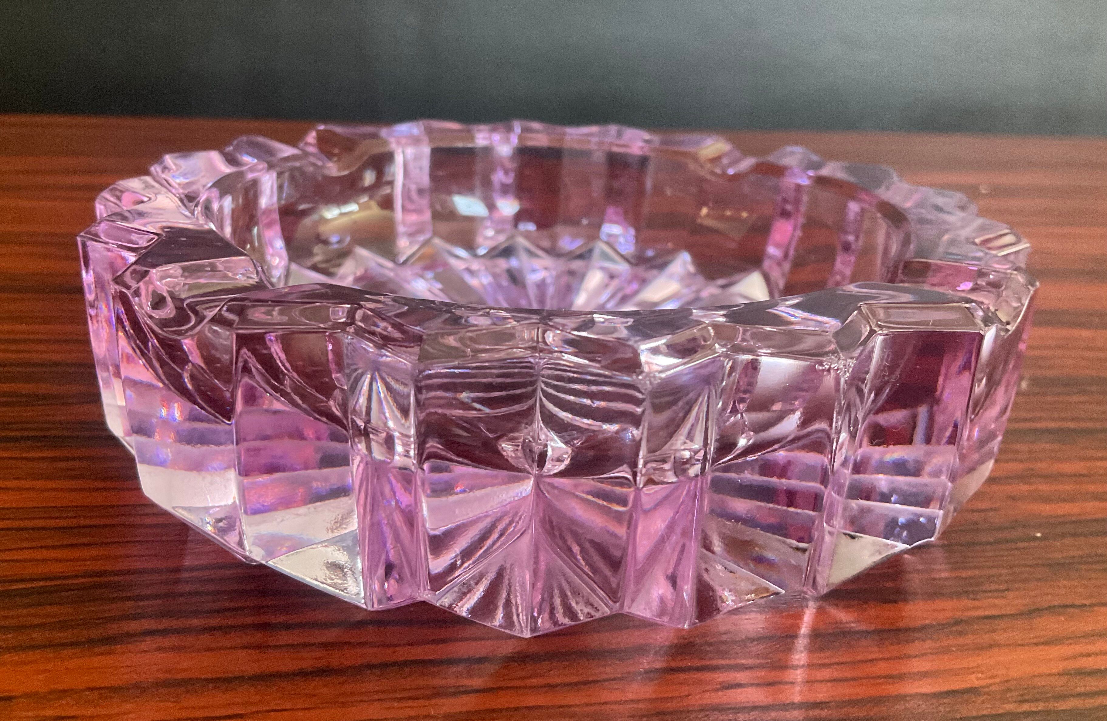Vintage glass ashtray Alexandrite