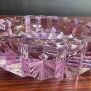 Vintage glass ashtray Alexandrite