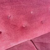 Mid-century modern three-seater velvet sofa, Swedish 1950s–1960s