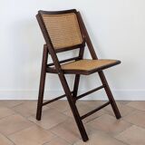 Vintage caned folding chair