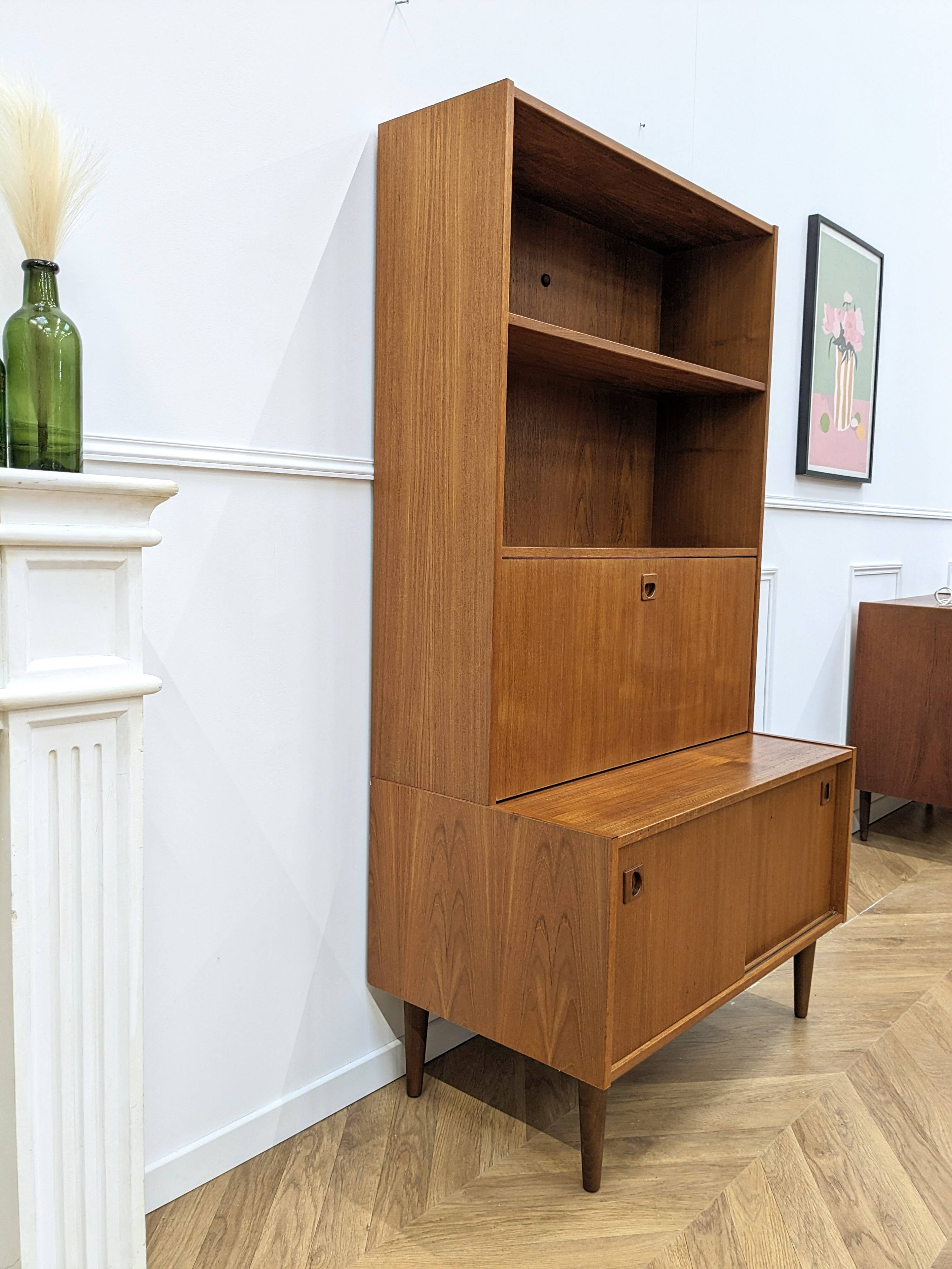 Vintage teak bookcase
