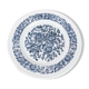 Plate decoration blue flowery