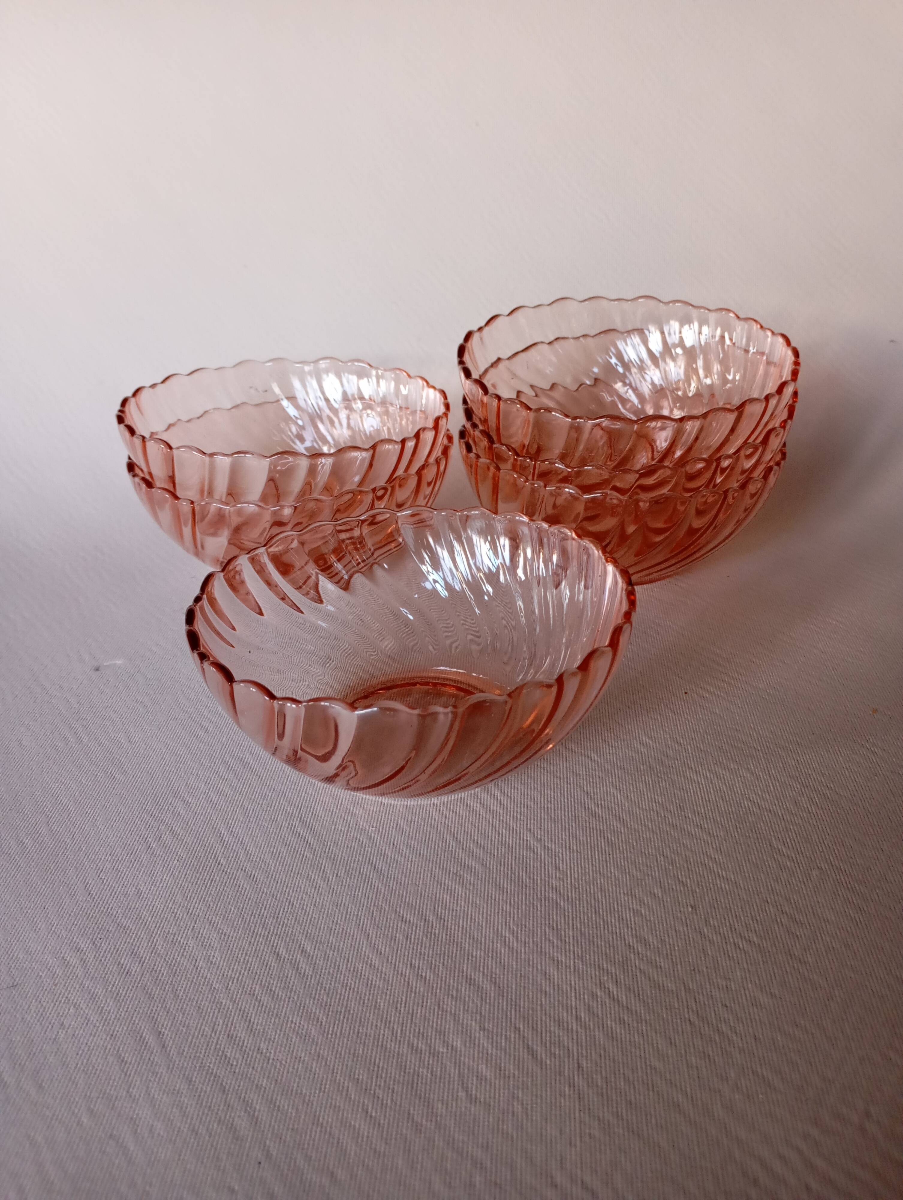 6 Rosaline Arcoroc bowls