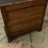 Old black patinated chest of drwers