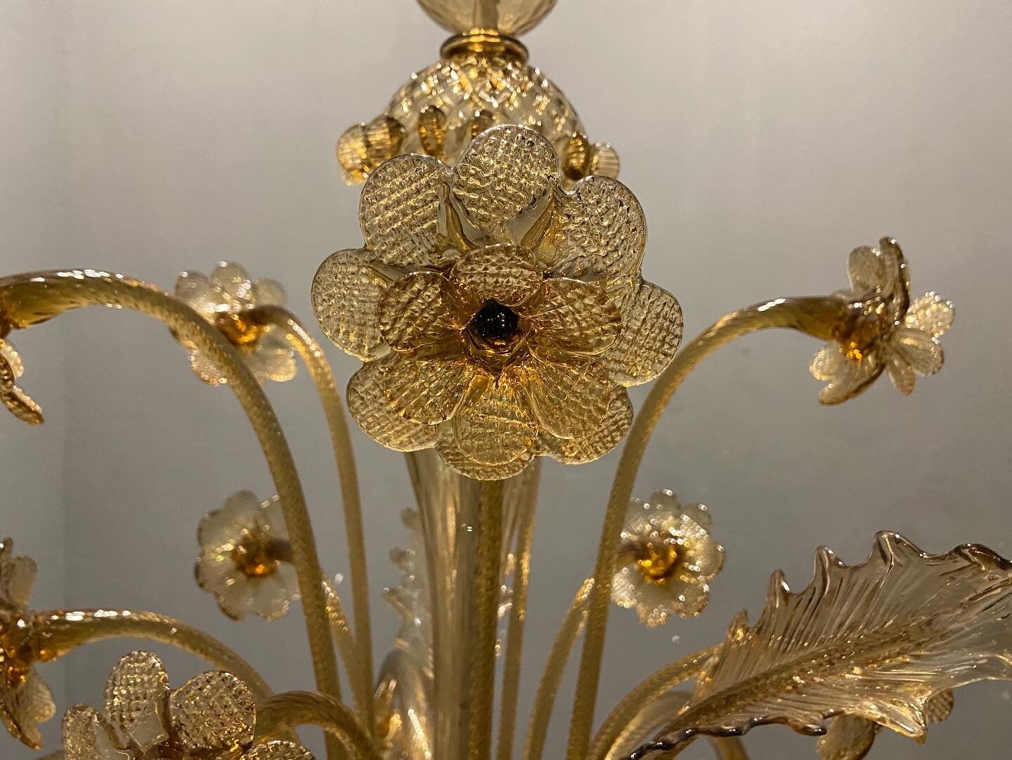Venetian glass chandelier, 1960s