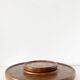 Large rotating teak platter Denmark Digsmed 1970