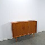 Mid Century Deens teak hoog dressoir