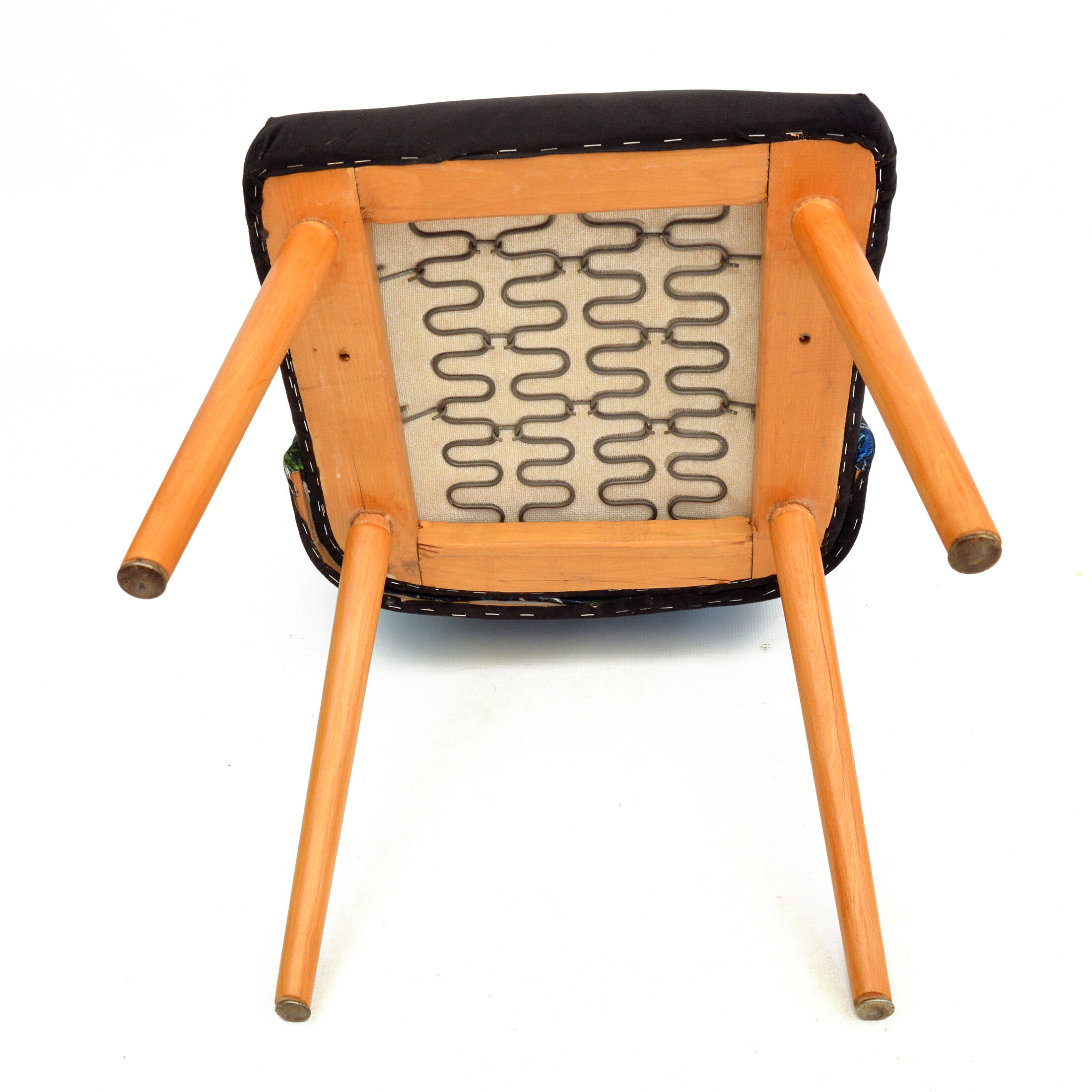 1960s modern upholstered chair, "patyczak", Słupskie Fabryki Mebli, Poland