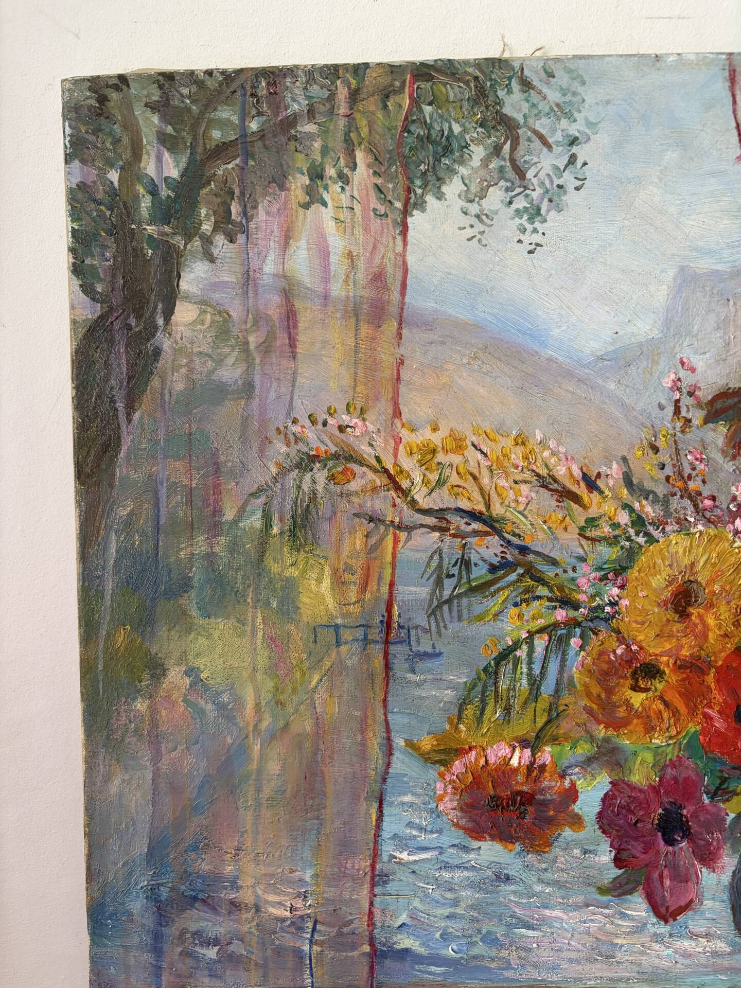 Bouquet at the window, oil on canvas 1924
