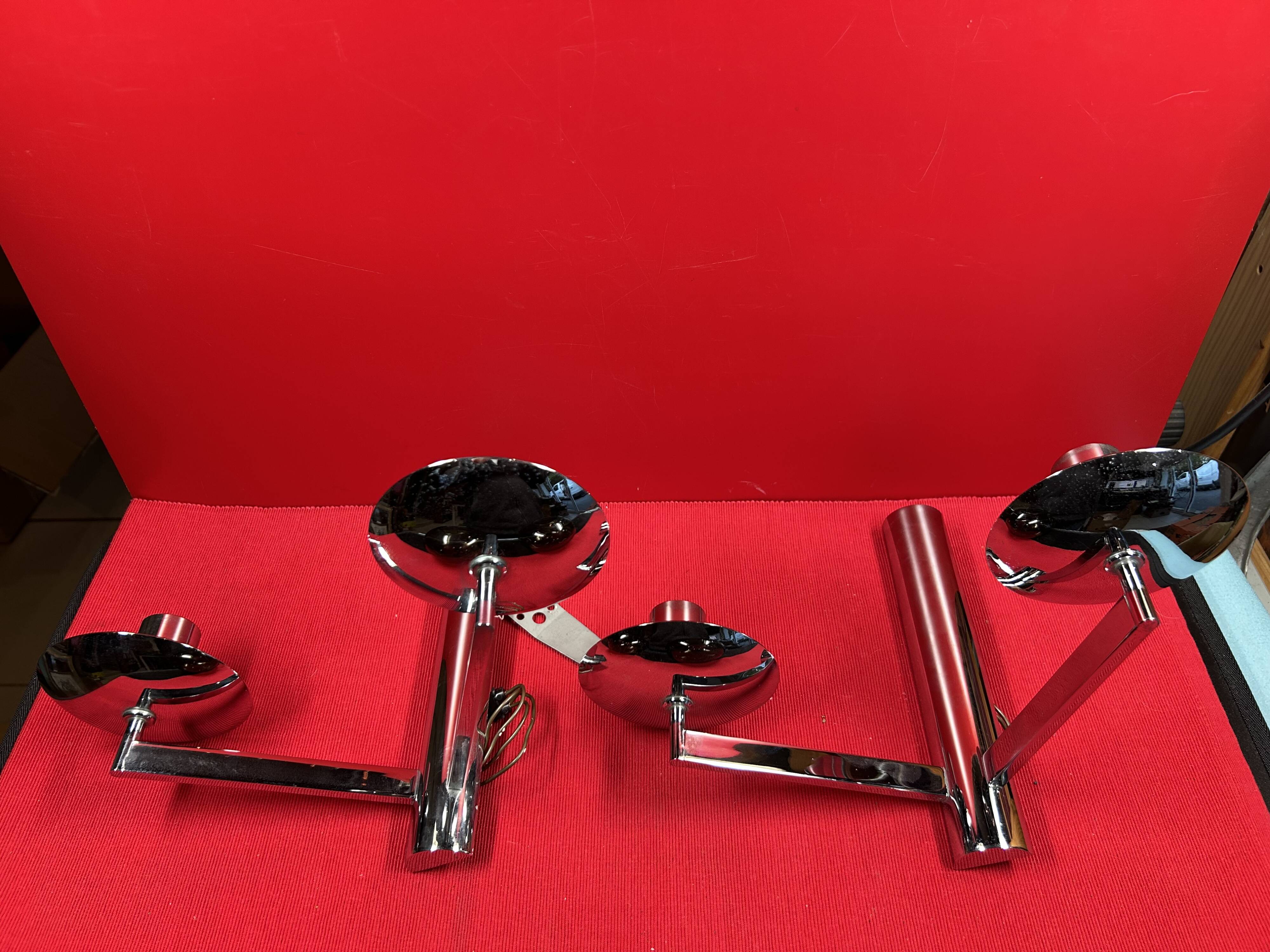 Gaétano Sciolari 70s lighting fixtures, chandeliers and wall lights - set of 7