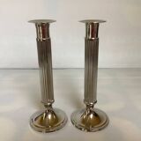 Pair of silver candlesticks