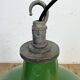 Industrial Green Enamel Factory Pendant Lamp from Revo, 1950s