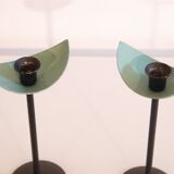 Pair of vintage Scandinavian candle holders 1970