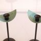 Pair of vintage Scandinavian candle holders 1970