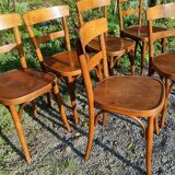 Lot of 6 Horgen-Glaris bistro chairs from the 40s