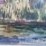 Old painting, auarelle undergrowth