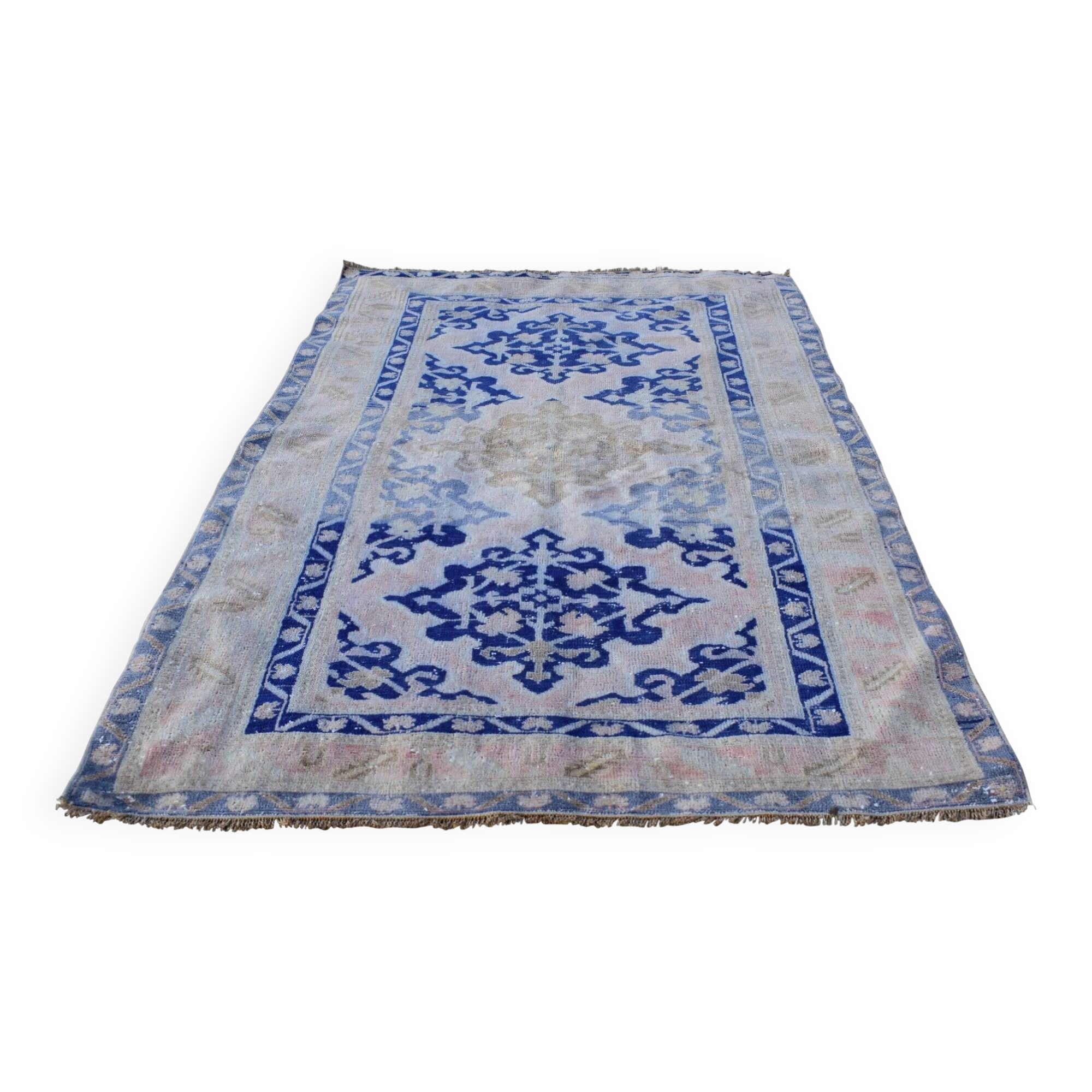 Vintage Turkish handmade rug 142x210 cm