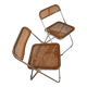2 plia rattan chairs by piretti