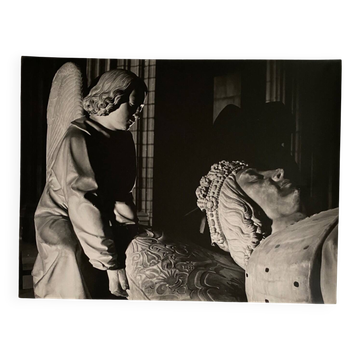 Photo argentique Bernard Darot Tombeau François II Un ange XXe