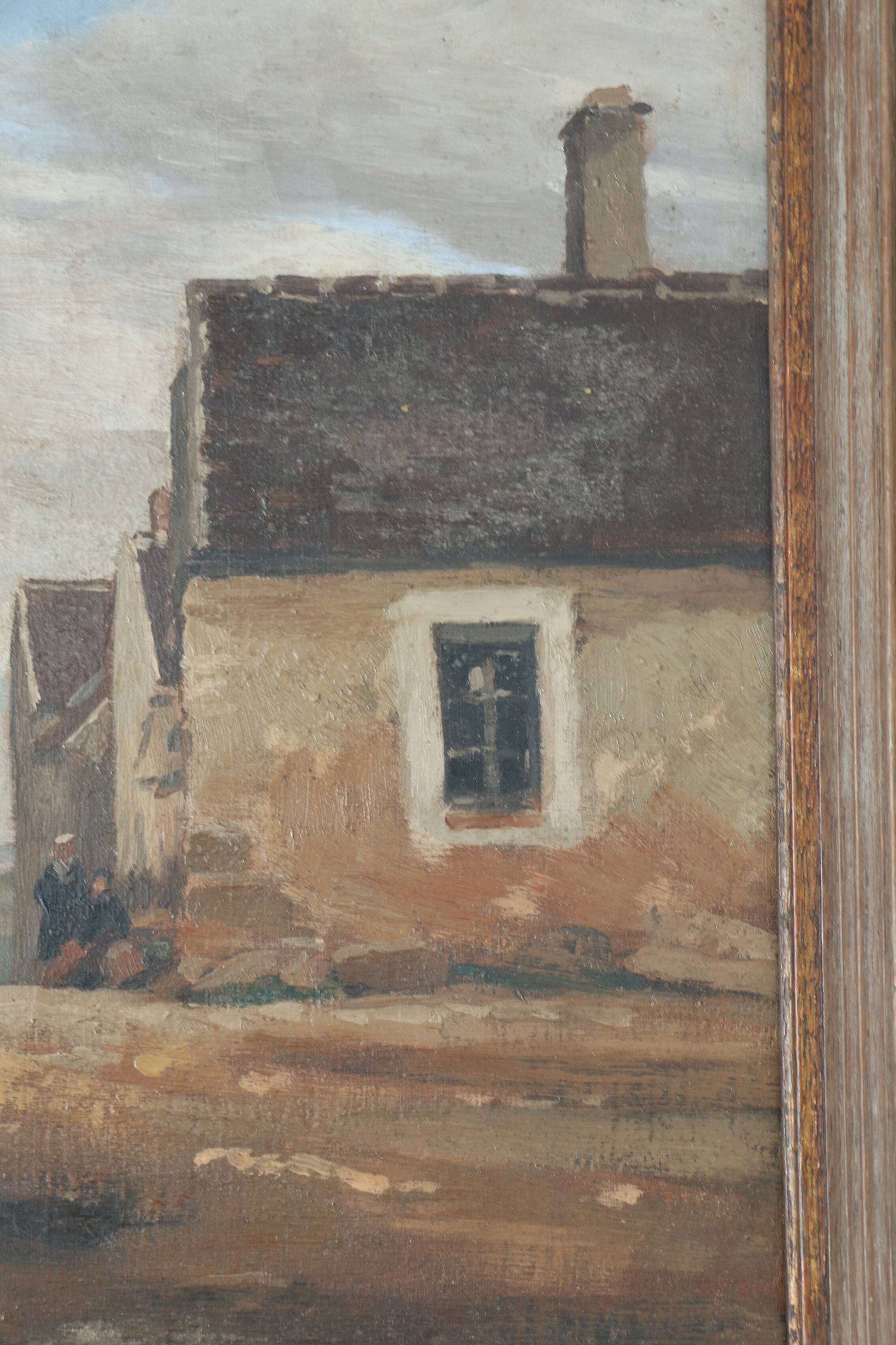 Oil on canvas, Brittany, Breton school, HR, 19th century