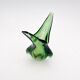 Murano vase Flavio Poli Sommerso Emerald Green Yellow Turquoise 26cm