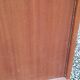 Pair of vintage mahogany sideboards with square metal legs from the 60s
