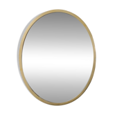 Art Deco Copper‑Plated Metal Mirror, Belgium ca. 1925
