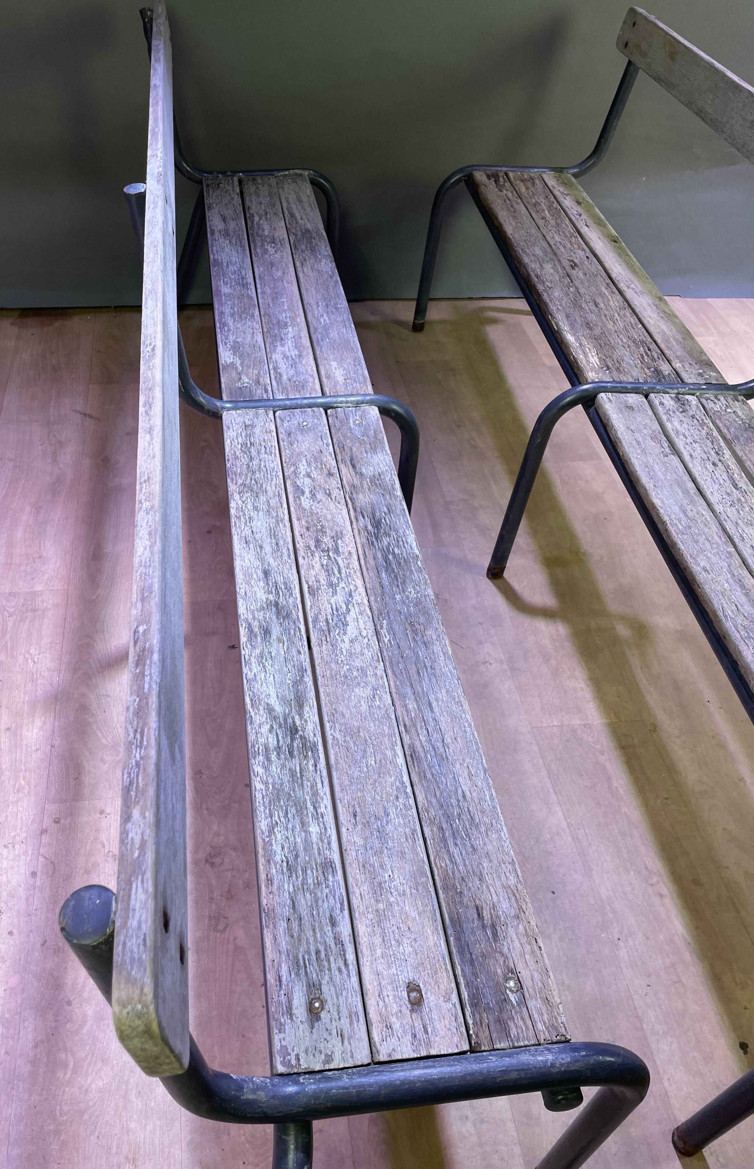 Pair of farm benches