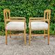 Pair of Jugendstil armchairs in solid ash and sheepskin 1910