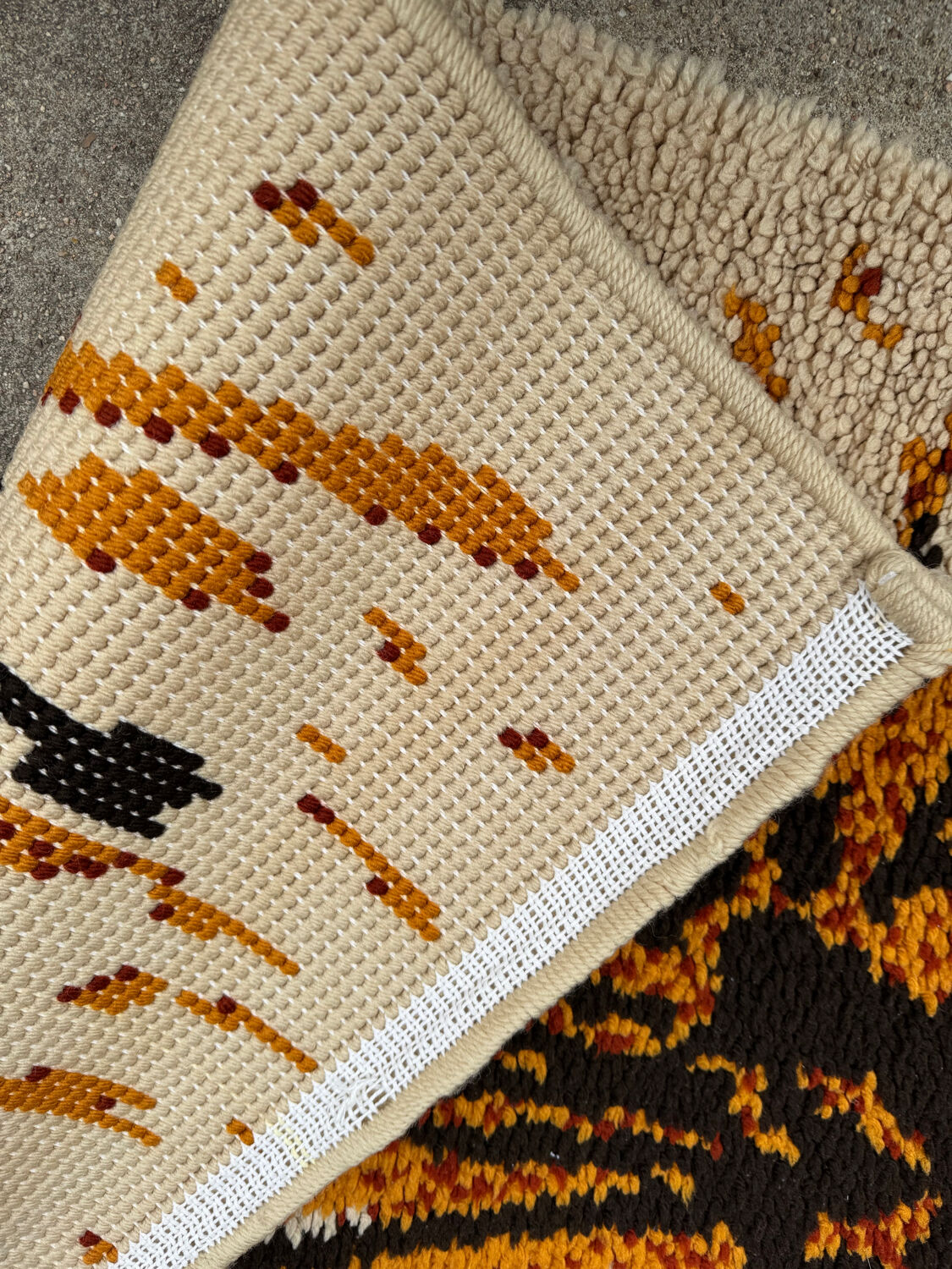 1970s Scandinavian Rya style rug