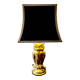 Vintage uilenlamp Deknudt (belgië), L&L WMC – Loevsky & Loevsky, gesigneerd