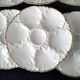 6 White porcelain oyster plates Cérabel Manufacture Belges