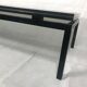 Table basse Pierre Vandel verre motif cannage noir