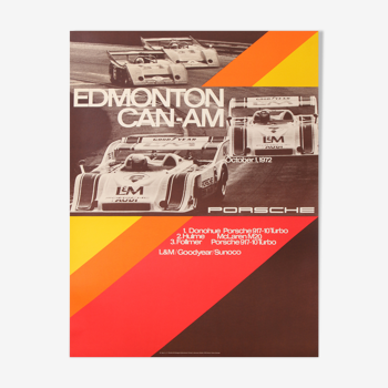 Anonymous porsche edmonton can-am 1972 printed in Germany poster