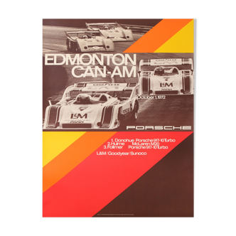 Anonyme porsche edmonton can-am 1972 printed in Germany poster