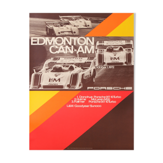 Anonymous porsche edmonton can-am 1972 printed in Germany poster