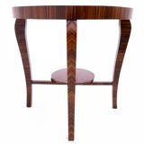 Round Art Deco coffee table, Poland, mid 20th century. after renovation.